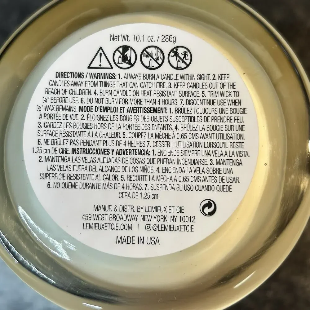 Lemieux Et Cie For Anthropologie Tubereuse De Kalimantan Glass Jar Candle 10.1oz